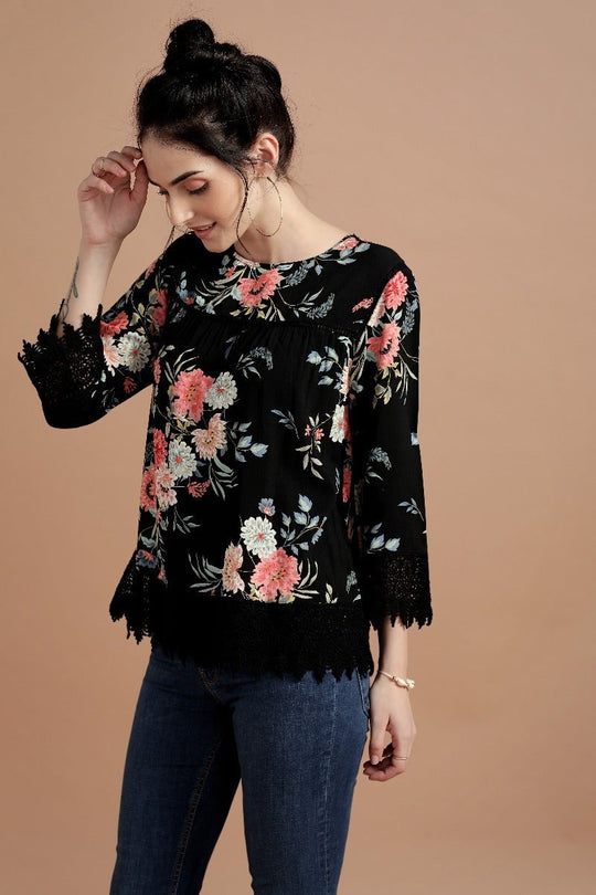 Spectacular Floral Lace Top