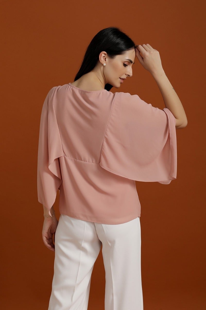 Blush Pink Beaded Top