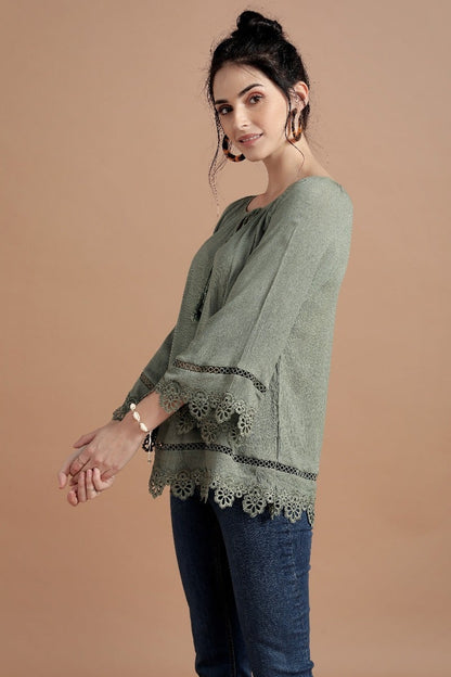 Richly Raglan Lace Tunic