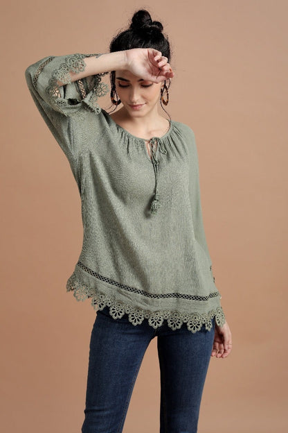 Richly Raglan Lace Tunic