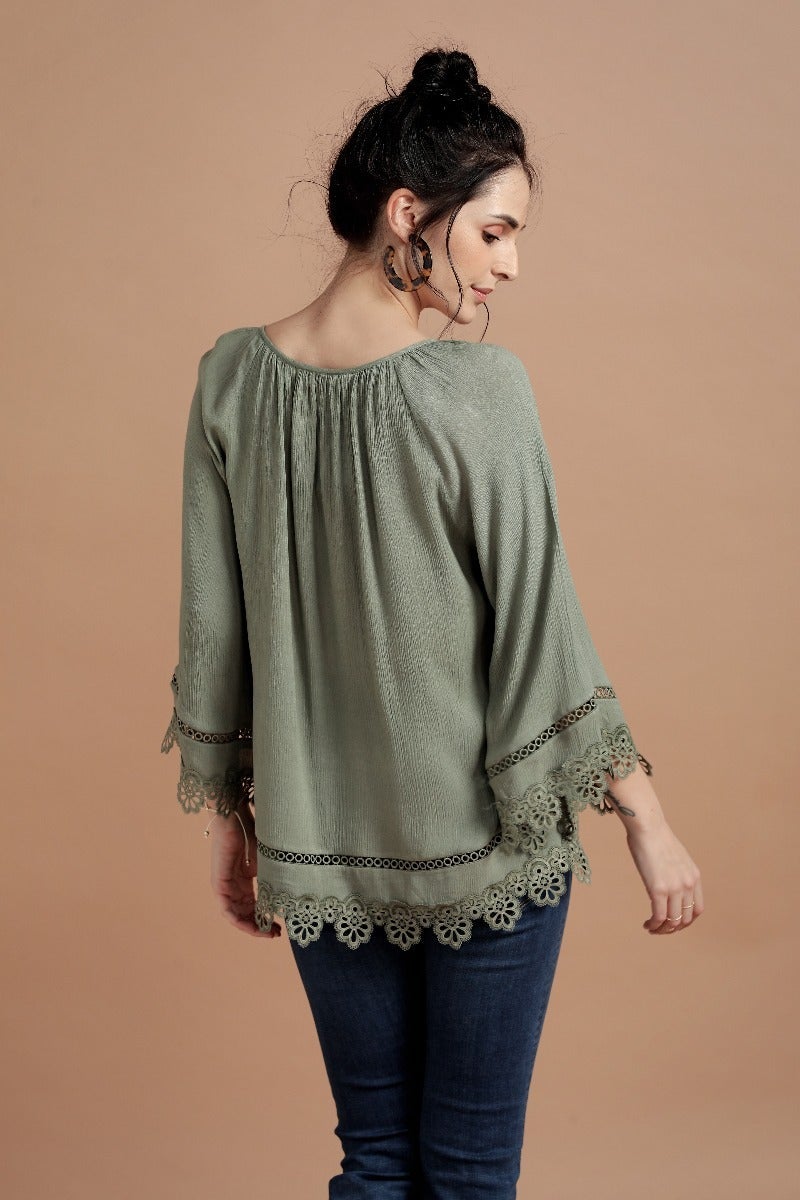 Richly Raglan Lace Tunic