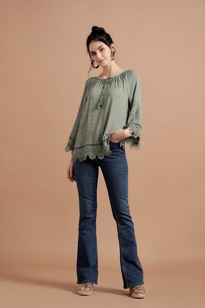 Richly Raglan Lace Tunic
