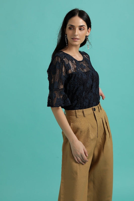 Classy Sheer Lace Top