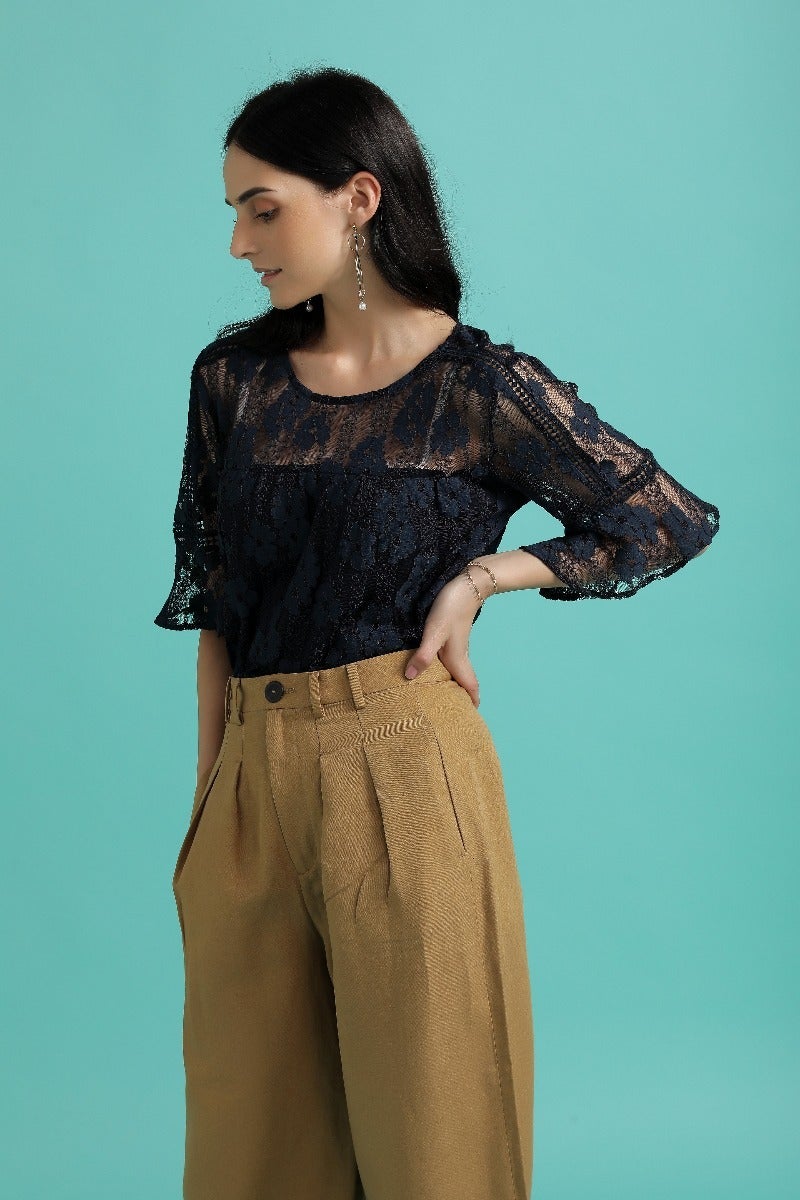 Classy Sheer Lace Top