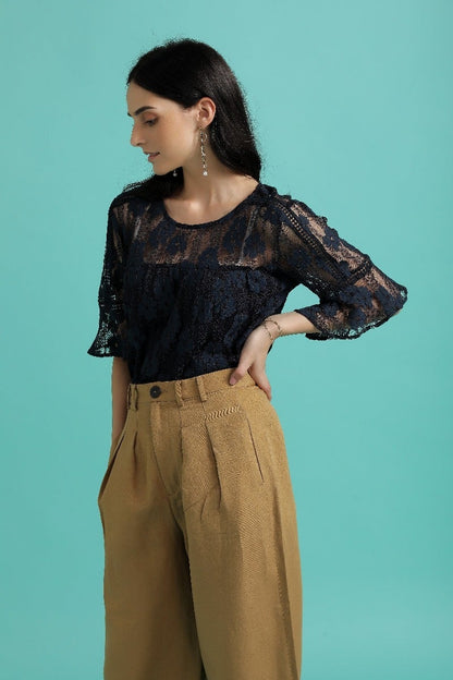 Classy Sheer Lace Top