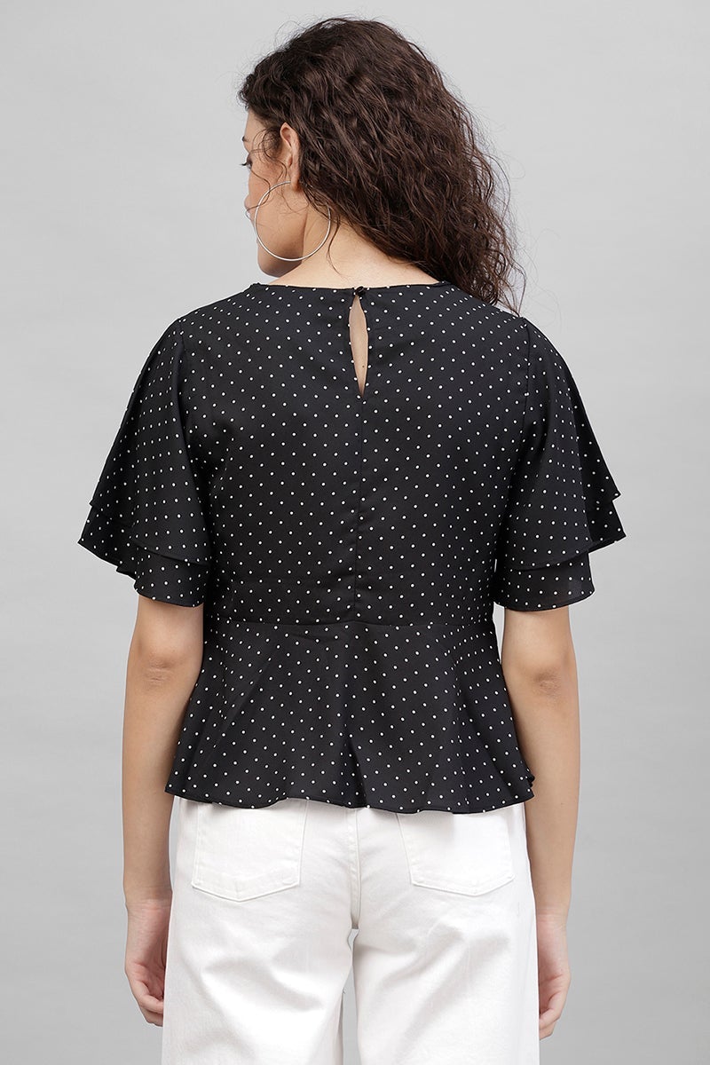 Gipsy Black Polyster Top