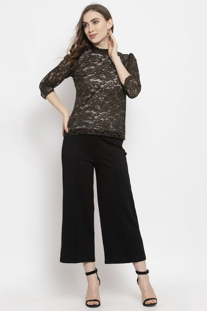 Gipsy Olive Floral Net Top