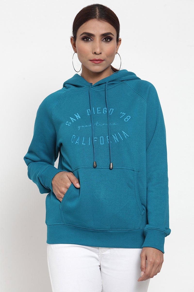 Gipsy Blue Butterfly Design Poly Cotton Sweatshirt