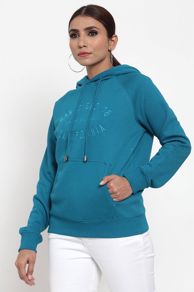Gipsy Blue Butterfly Design Poly Cotton Sweatshirt