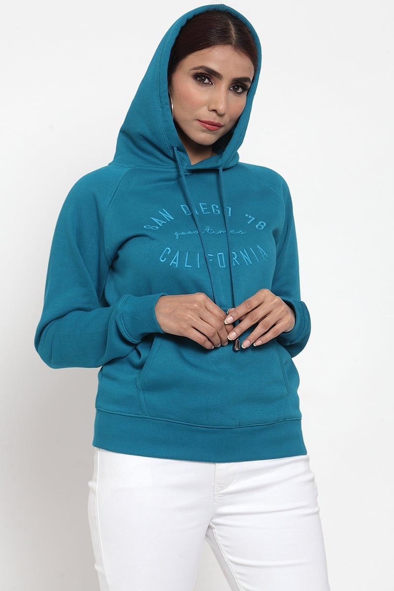 Gipsy Blue Butterfly Design Poly Cotton Sweatshirt