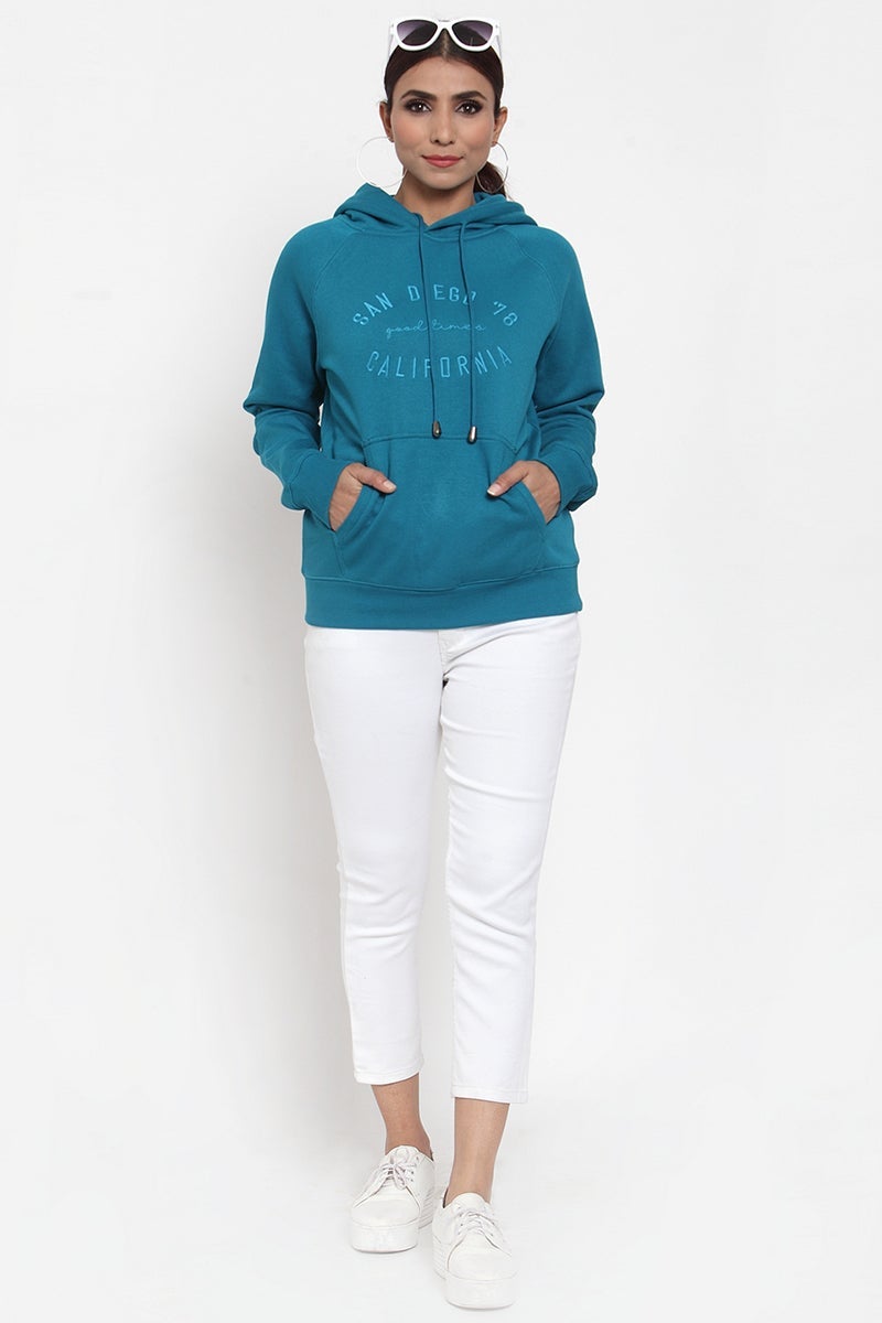 Gipsy Blue Butterfly Design Poly Cotton Sweatshirt