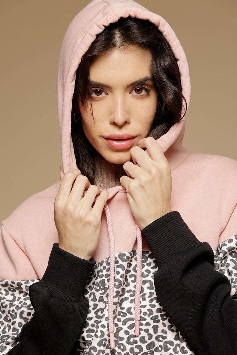 Black Regular Length Long Sleeves PolyCotton Hoodies SweatShirt