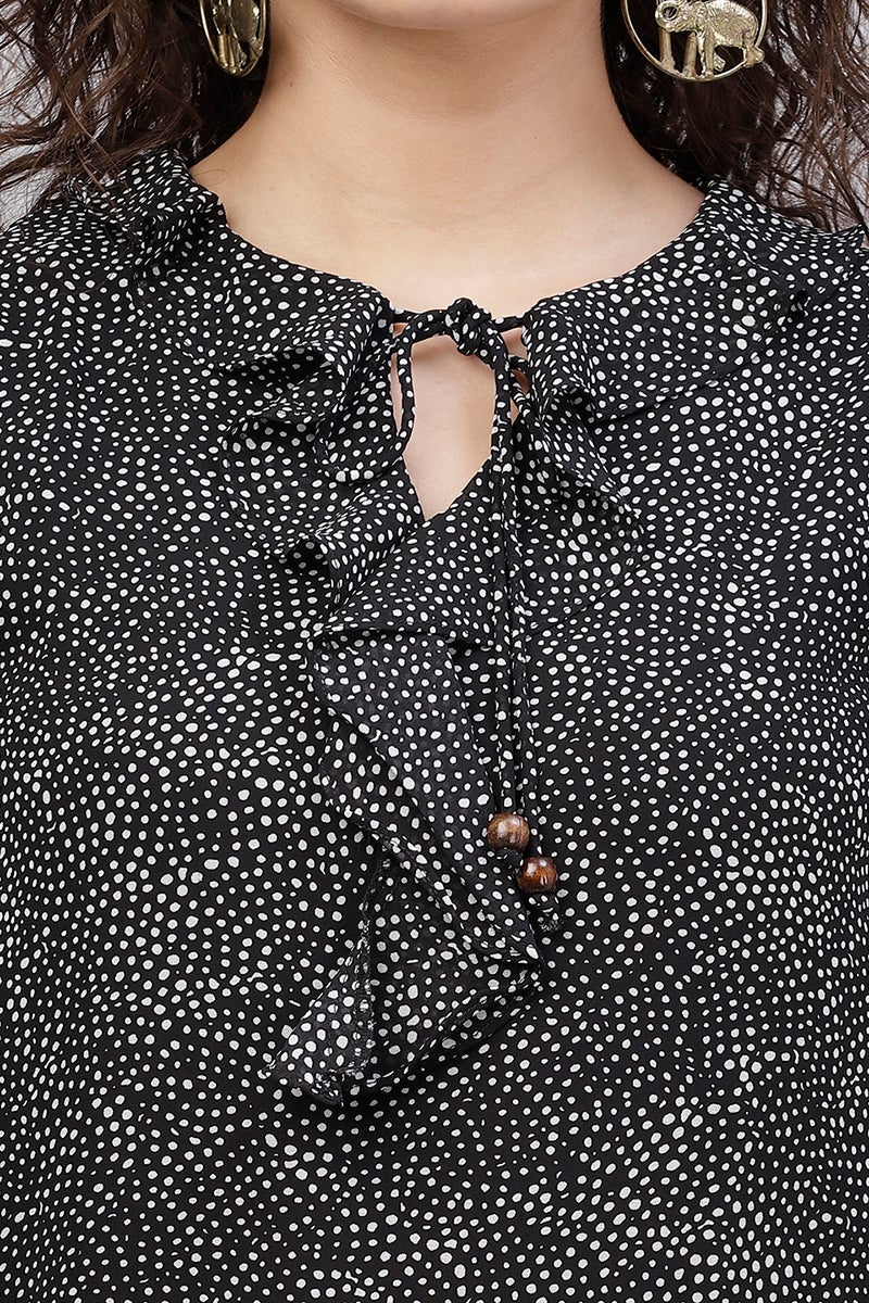 Gipsy Black Polyster Top