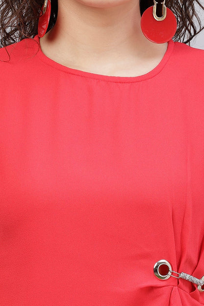Gipsy Red Polyster Top
