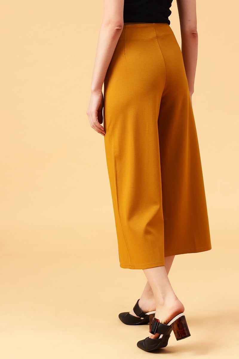 Gipsy Mustard Solid Pant/Trousers