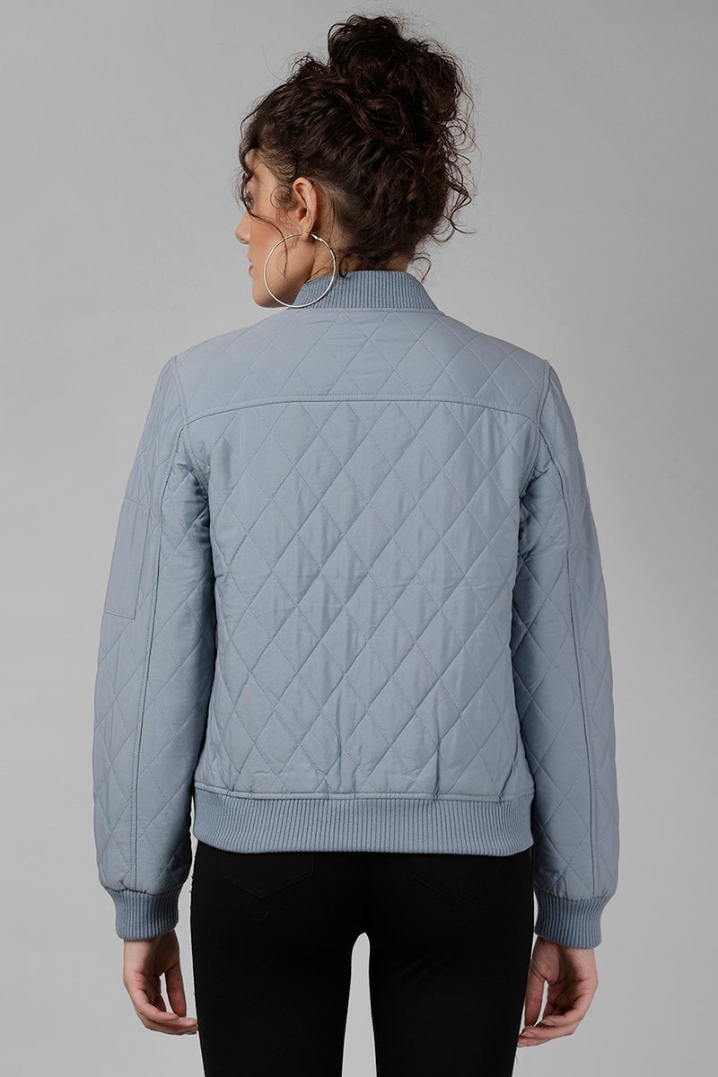 Gipsy Sage Blue Polyester Jacket