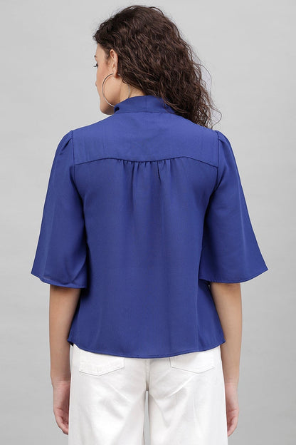 Gipsy Royal Blue Polyster Top