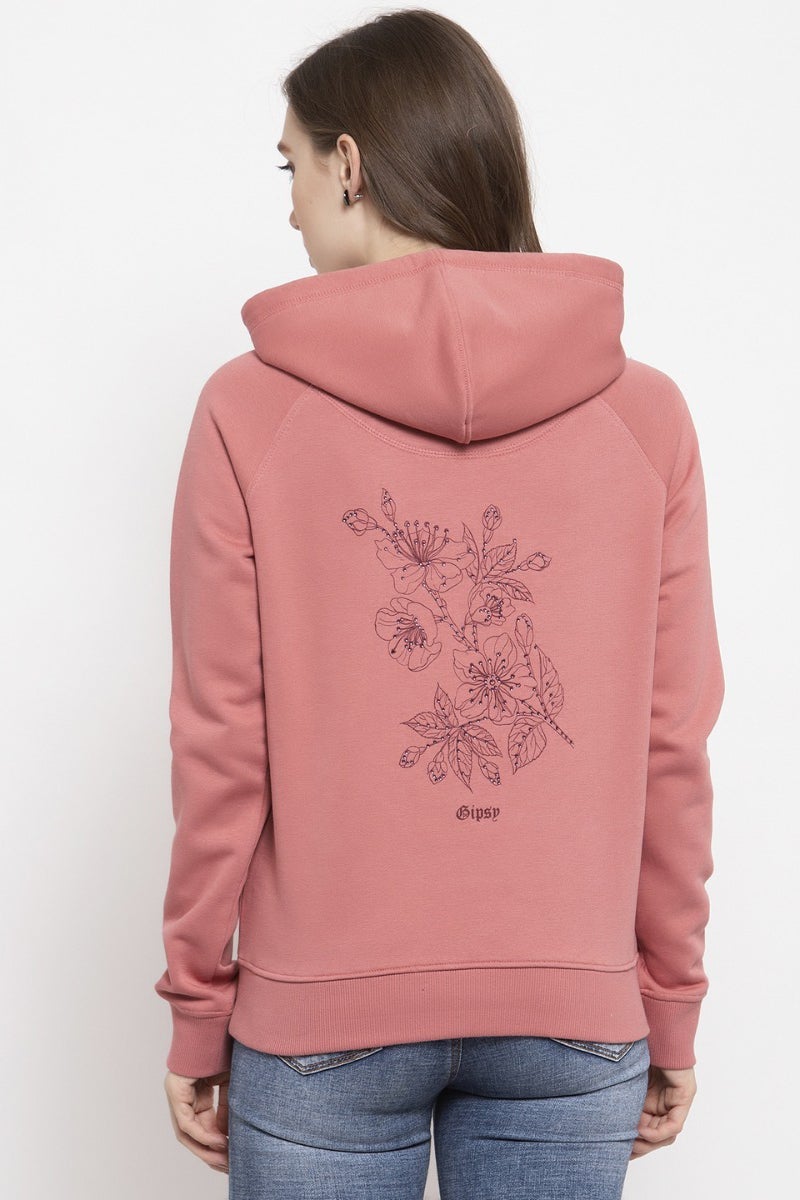 Gipsy Pink Sequinned Poly Cotton Sweatshirt