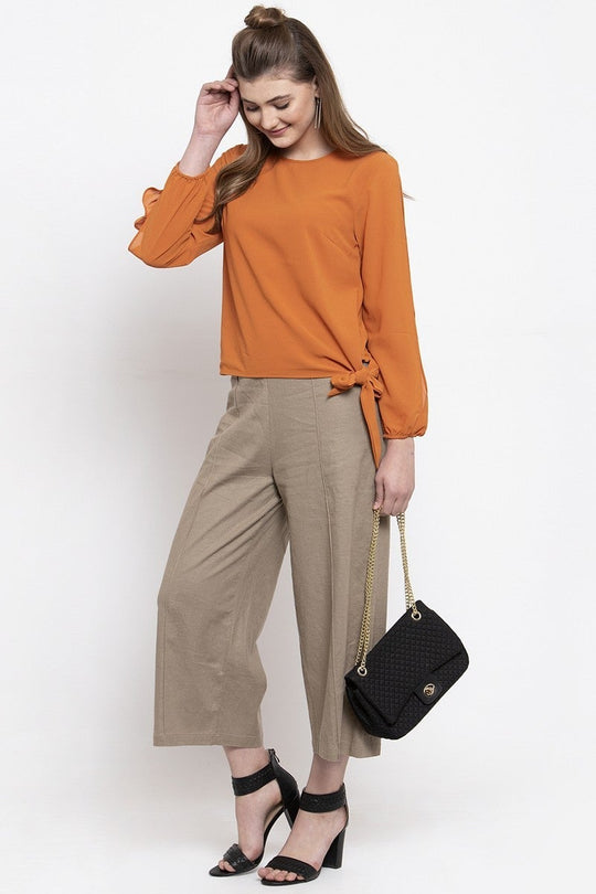 Gipsy Women Casual Full Sleeves Saffron Blouse