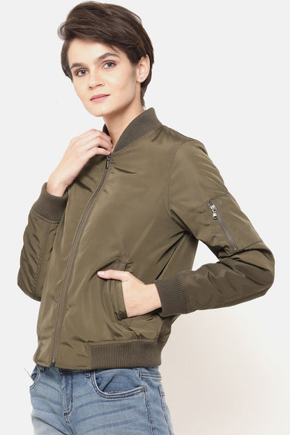 Gipsy Olive Polyester Jacket