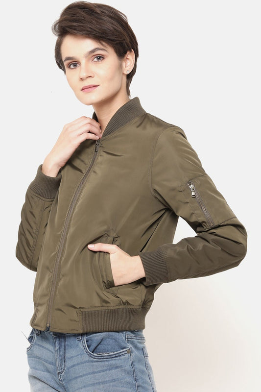 Gipsy Olive Polyester Jacket