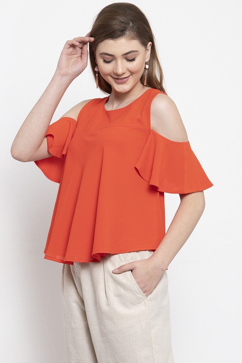 Gipsy Women Casual Off Shoulder Red Blouse