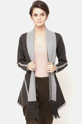 Gipsy Women Solid Full Sleeve Olive Cape