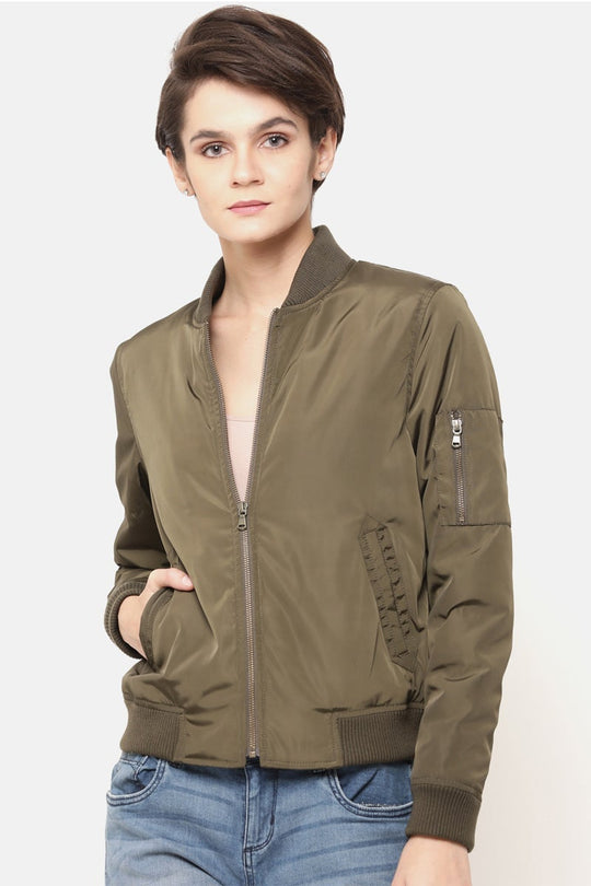 Gipsy Olive Polyester Jacket