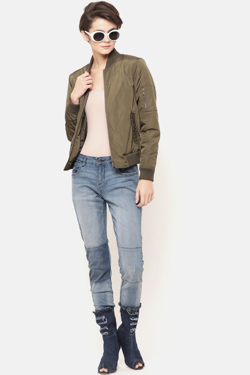 Gipsy Olive Polyester Jacket