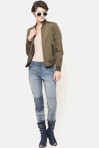 Gipsy Olive Polyester Jacket
