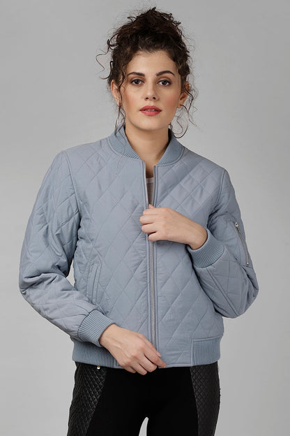 Gipsy Sage Blue Polyester Jacket