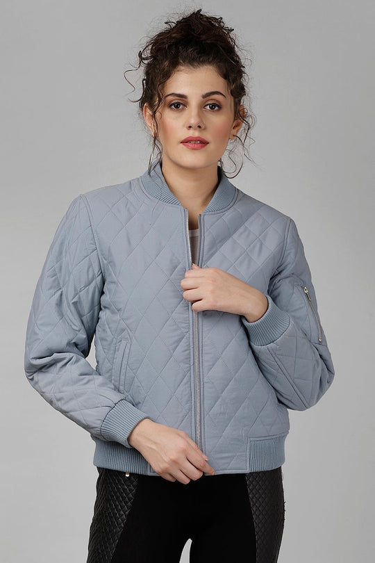 Gipsy Sage Blue Polyester Jacket