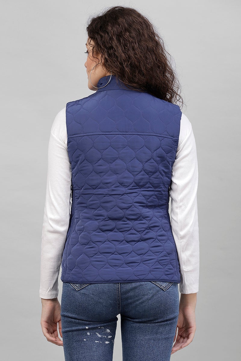 Gipsy Navy Blue Polyester Jacket