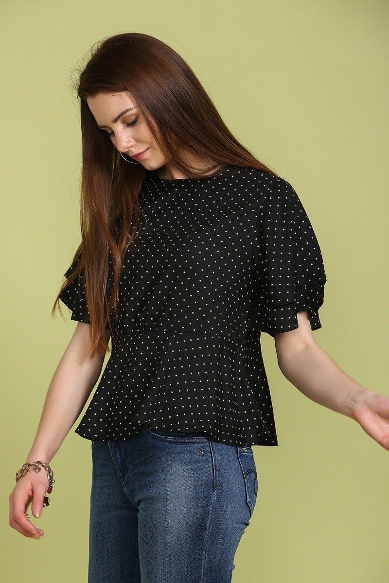 Debonair Polka Top