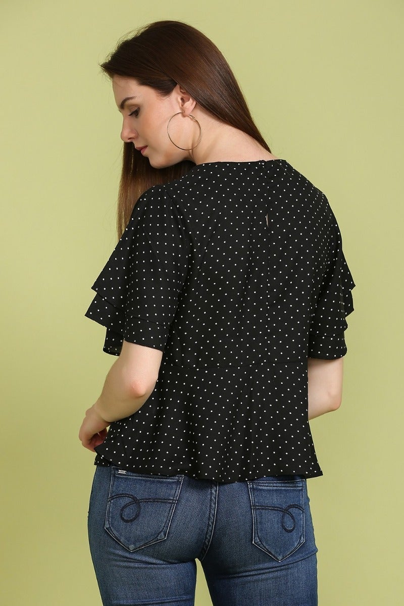 Debonair Polka Top
