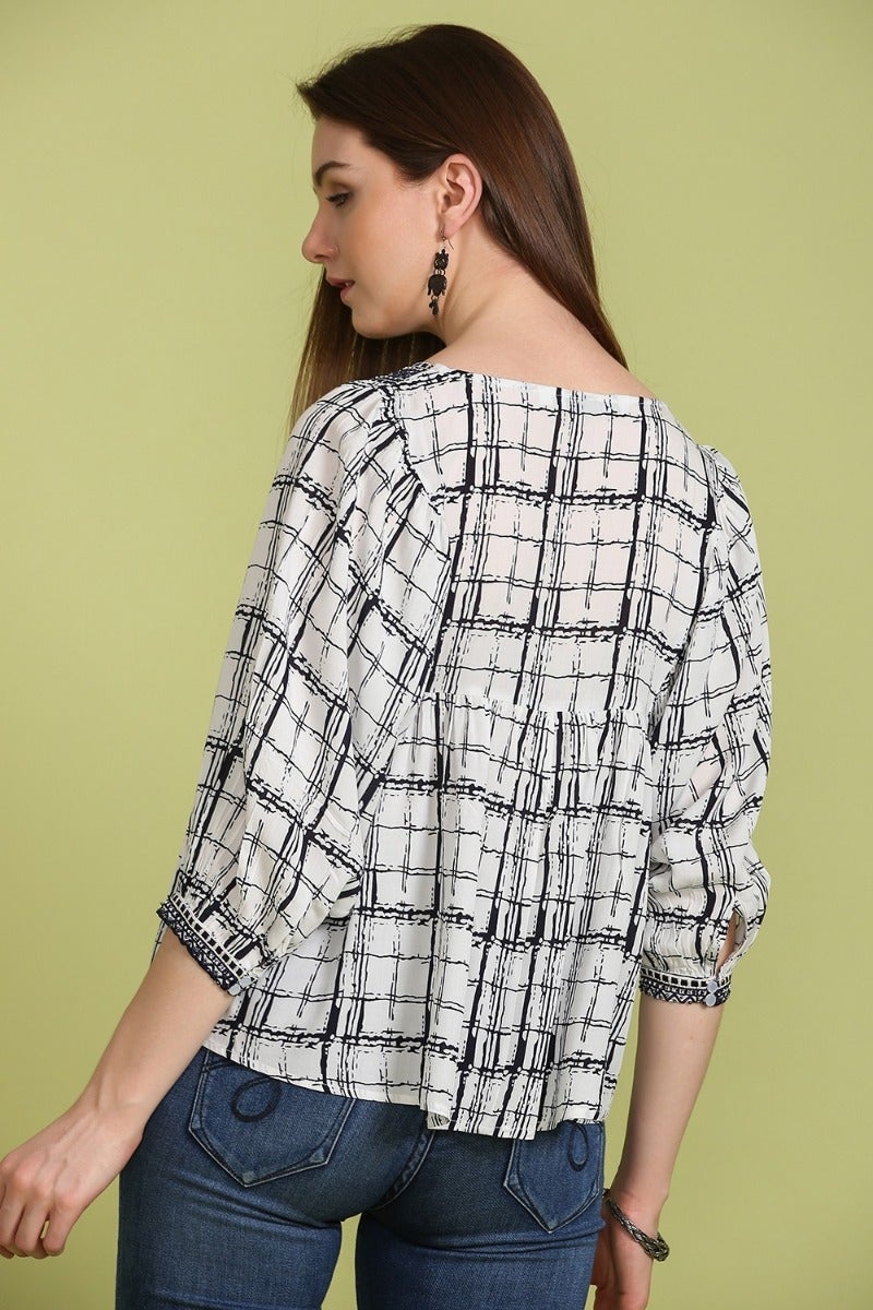 Printed Baggy Top