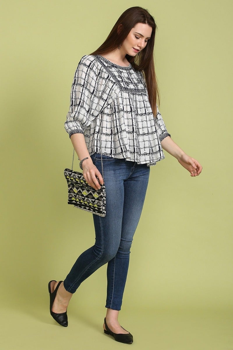 Printed Baggy Top