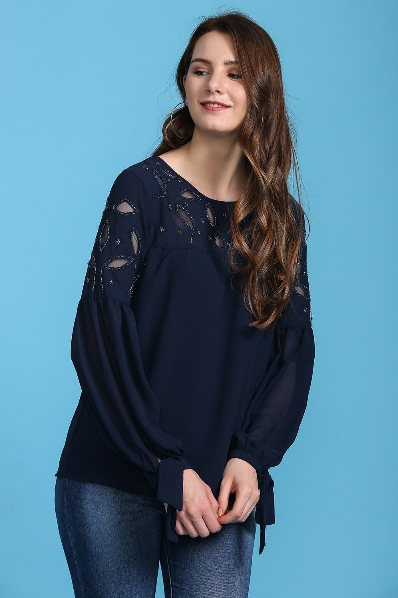 Electric Navy Blue Top