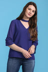 Easy-Going Purple Hued Blouse
