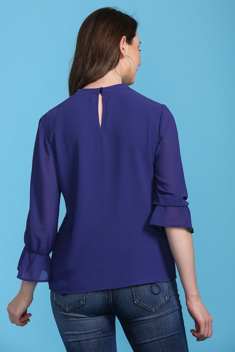 Easy-Going Purple Hued Blouse