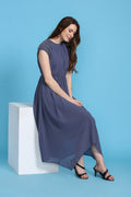 Embellished Steel Grey Dress