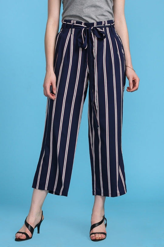 Knotted Striped Culottes