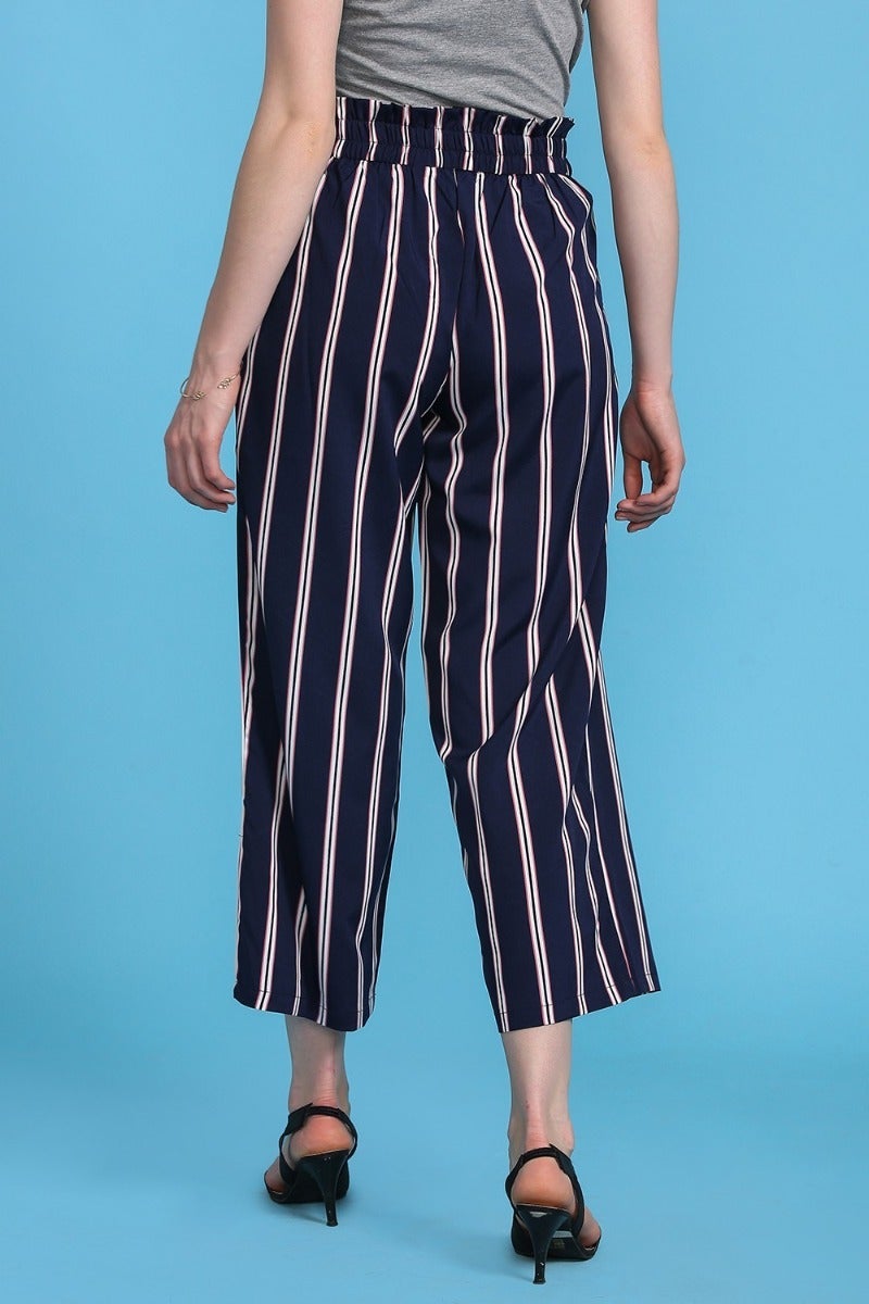 Knotted Striped Culottes