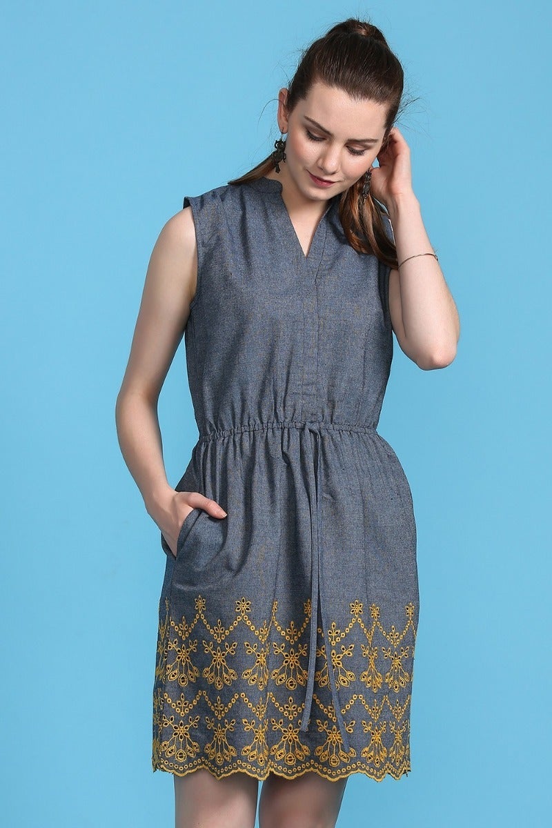 Chic Denim Short Dress