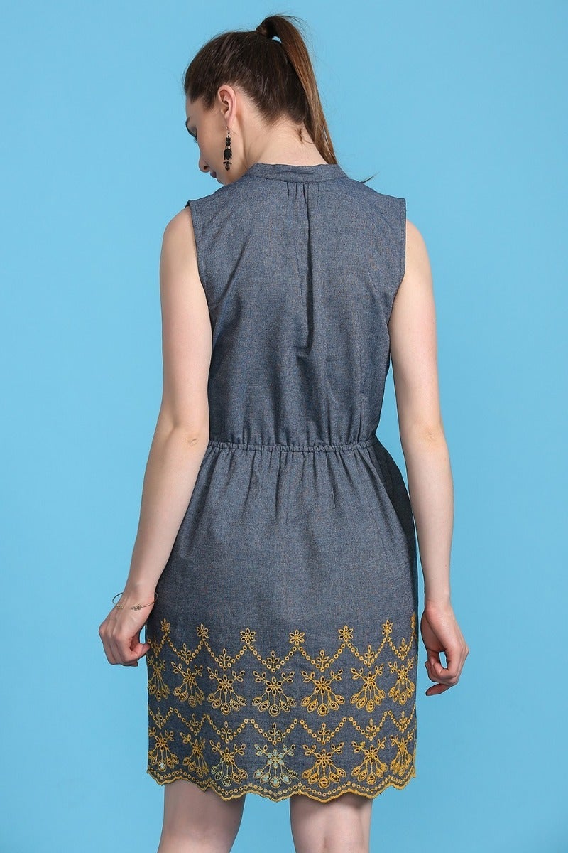 Chic Denim Short Dress