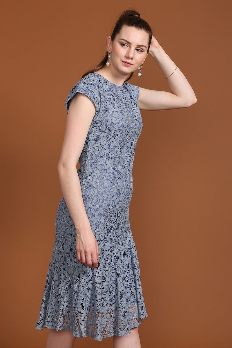 Buy Kelly Luxury Lace Dress for Women Online in India | a la mode