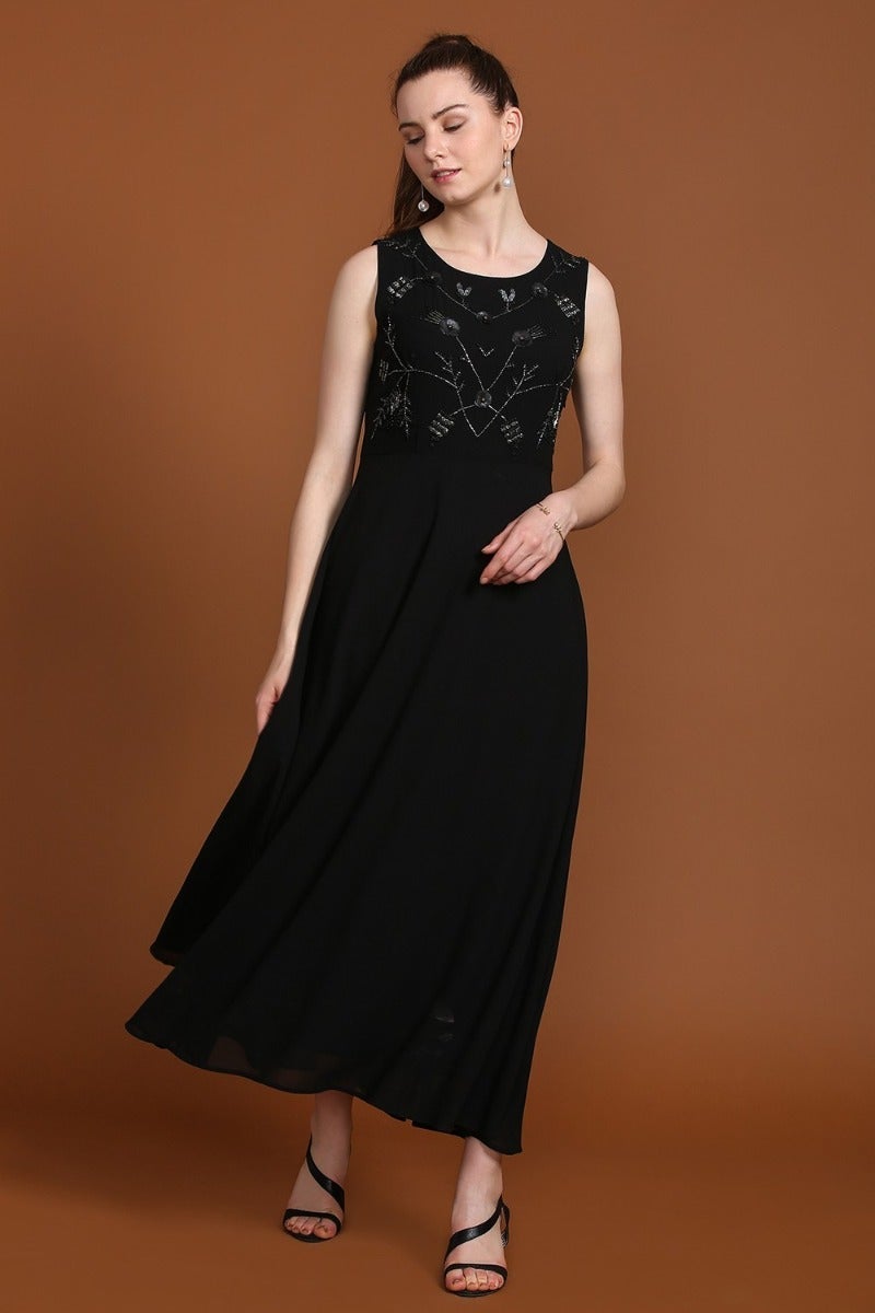 Elegant Black Party Dress