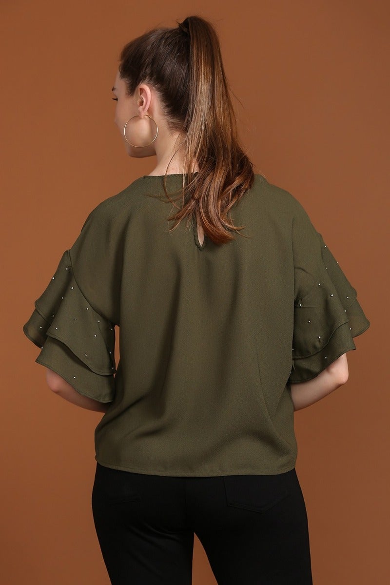 Exotic Olive Top