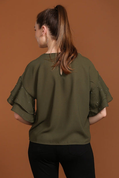 Exotic Olive Top