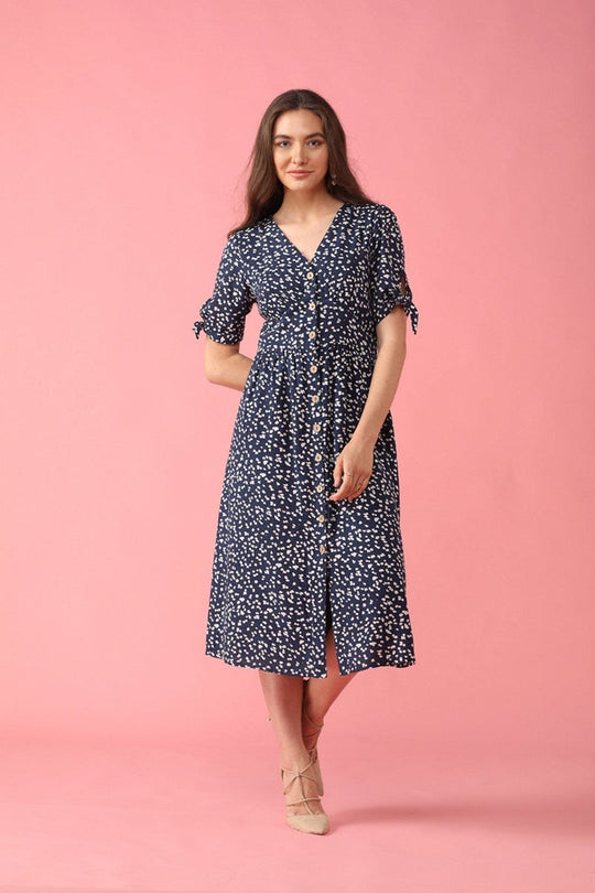 Gipsy Women Navy V-Neck Dress